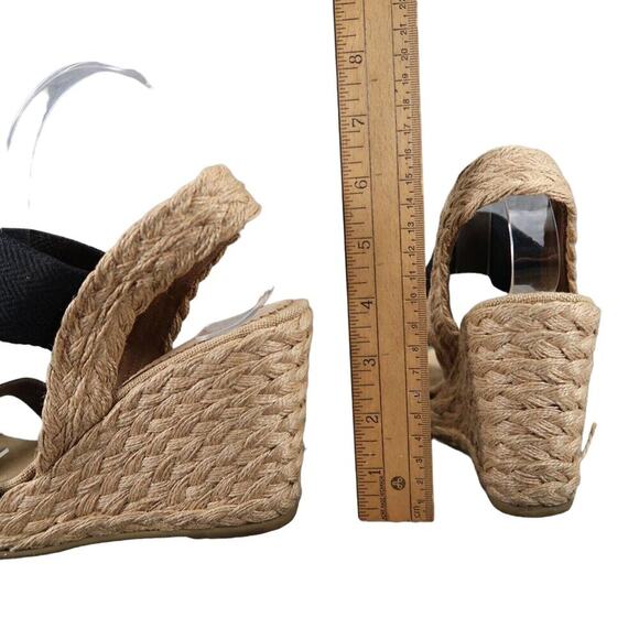 Sondra Roberts Shoes Women 39 Sandal Fashion Espadrille Wedge Platform Slingback - Picture 6 of 15